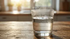 Geben Sie einen Teelöffel in ein Glas mit warmem Wasser. Beginnen Sie damit, Ihren Gürtel eine Spur breiter zu schnallen.