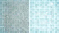 Wie entfernt man Kalkablagerungen von Fliesen im Badezimmer? Das Ergebnis wird Sie überraschen.