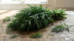 „Funktioniert hervorragend“: Dill bleibt im Kühlschrank mehrere Tage lang frisch.